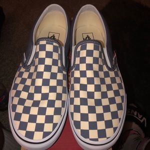 grisaille checkered vans